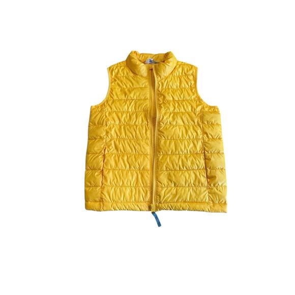 Primary Puffer Vest Yellow Quilted Lightweight Recycled Polyester size 8/9 - Picture 9 of 9